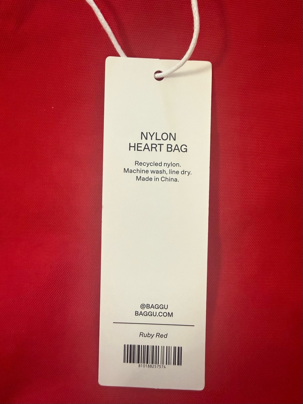 BAGGU Red Heart Shoulder Bag NWT Rare - Picture 3 of 4